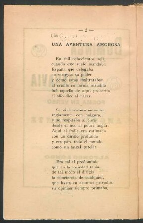 Una aventura amorosa