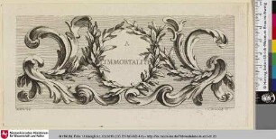 A L'IMMORTALITÉ; [Vignette mit Widmung an die Unsterblichkeit]