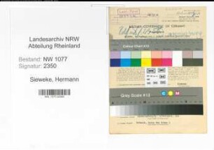 Entnazifizierung Hermann Sieweke , geb. 27.08.1891 (Polizist)