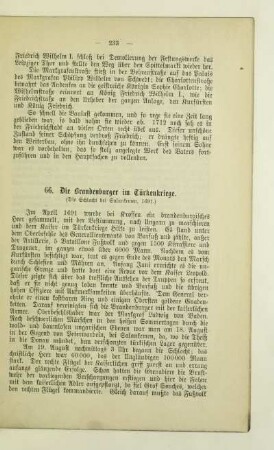 66. Die Brandenburger im Türkenkriege