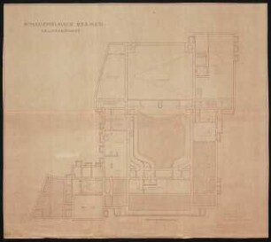 Schauspielhaus, Bremen Wiederaufbau: Grundriss Kellergeschoss 1:100