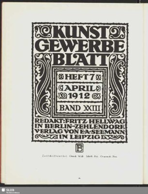 Kunstgewerbeblatt