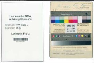 Entnazifizierung Franz Lohmann , geb. 19.04.1908 (Helfer in Steuersachen)
