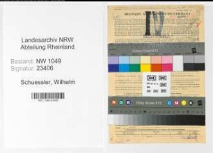 Entnazifizierung Wilhelm Schuessler , geb. 26.08.1901 (Statiker)