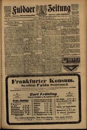 Zweite Ausgabe vom Montag, den 28. Juni 1909.