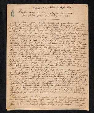 Abschrift eines Berichts von Ferdinand Krauss