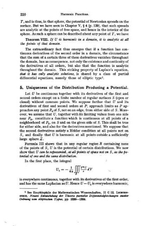 5. Uniqueness of Distributions producing a potential.
