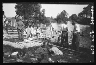 Infanterie-Regiment 113 beim Baden (Gruppenbild)