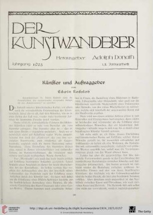 6/7: Künstler und Auftraggeber