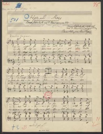 Jäger und Nixe; Coro; G-Dur; RWV WoO VI/26, No. 11