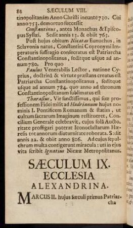 84-99, Saeculum IX.