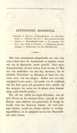 Zeventiende hoofdstuk. Aankomst te Saparoea en bijzonderheden over deze residentie ...