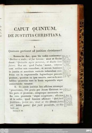 De Iustitia Christiana.