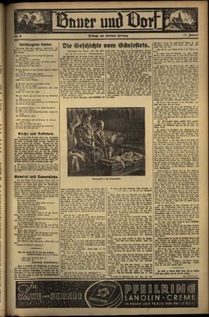 Zweite Ausgabe vom Freitag, den 11. Januar 1935.