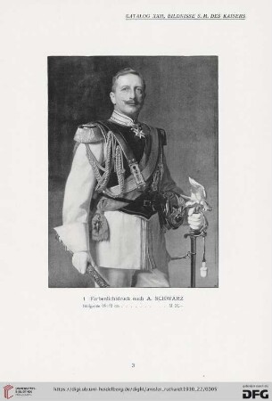 Bildnisse S.M. des Kaisers (Nr. 1)