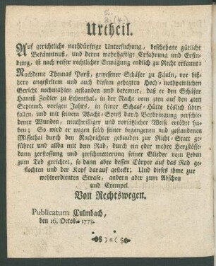 Urtheil.