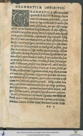 De Grammatica