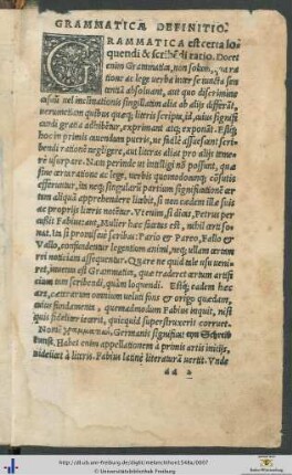 De Grammatica