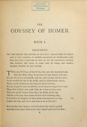 The poetical works of William Morris, IX. The Odyssey of Homer : Done into English Verse by William Morris