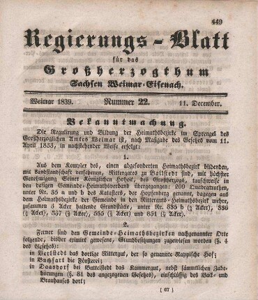 Nr. 22 : 11. December 1839