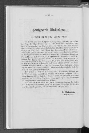 Zweigverein Kirchwärder.