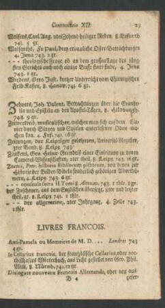 Livres François