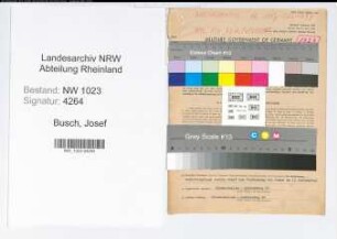 Entnazifizierung Josef Busch , geb. 16.02.1898 (Amtsinspektor)