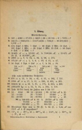 Rechenbuch für Volksschulen, [5]. Wiederholungs -und Ergämzungsheft