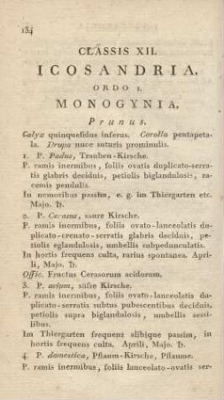 Classis XII. Icosandria