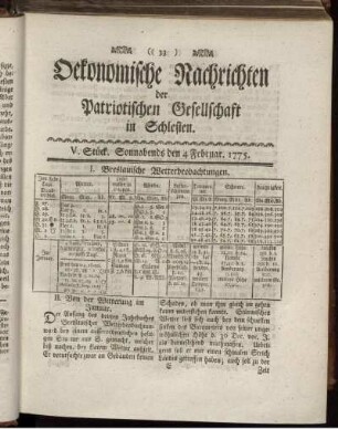 V. Stück. Sonnabends den 4 Februar. 1775.