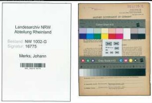 Entnazifizierung Johann Merks, geb. 19.08.1900 (Kellner)