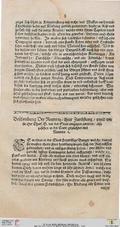 Beschreibung Der Reuterey ...