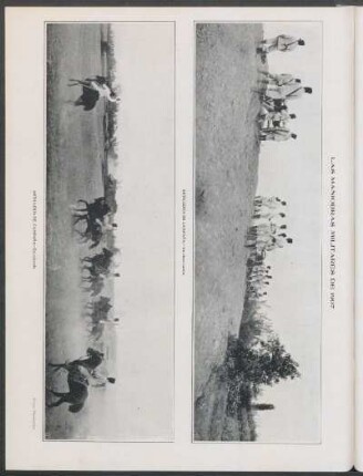 [Fotografía de] Las maniobras militares de 1907