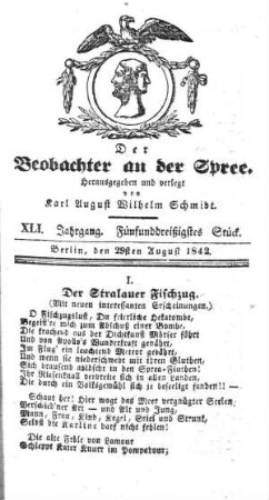 35. Stueck, 29. August 1842