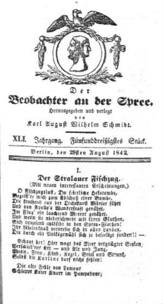 35. Stueck, 29. August 1842