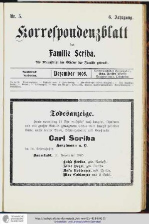 Nr.5 - Dezember 1905