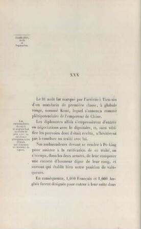 XXX (Année 1860. Août et Septembre)
