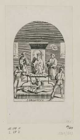 S. Erasmus, Blatt 12 der Folge "Gemälde von Rom"