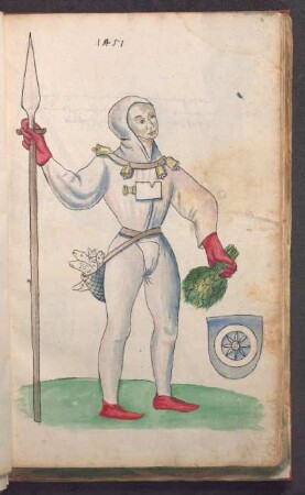 Schembartläufer mit Wappen, 1451