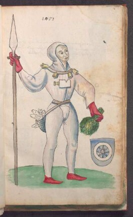 Schembartläufer mit Wappen, 1451