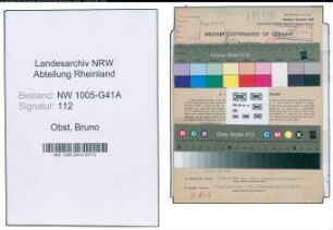 Entnazifizierung Bruno Obst , geb. 11.09.1910 (Polizeibeamter)