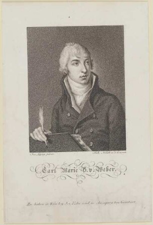 Bildnis des Carl Marie v. Weber