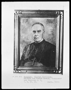 Bildnis des Conrad Gröber, Erzbischof von Freiburg i. B.