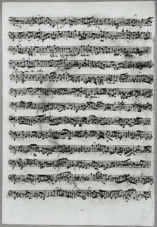Stimmensatz: Qui sedes (T. 54-86.), Quoniam tu solus sanctus (T. 1-75), Violoncello