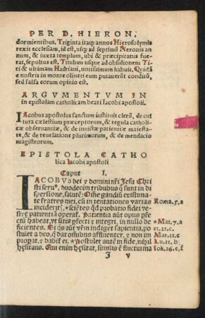 Epistola Catholica Iacobi apostoli