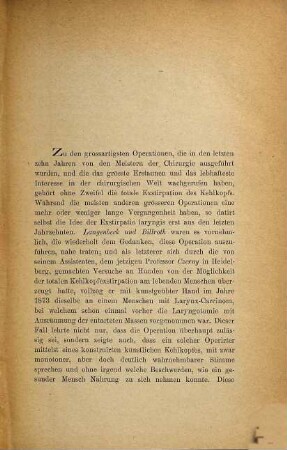Ein Fall von Kehlkopfexstirpation