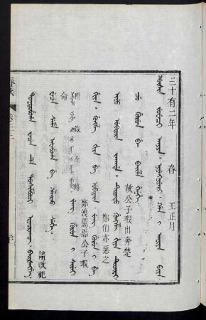 gûsin juweci aniya = 三十有二年