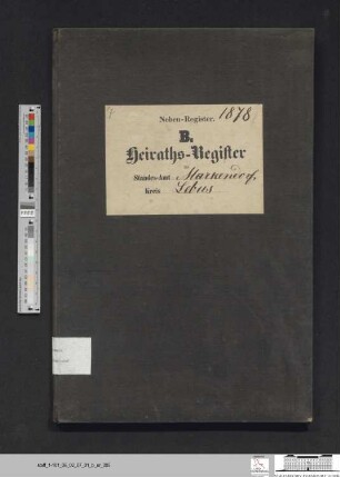 Heiratsregister Markendorf 1878