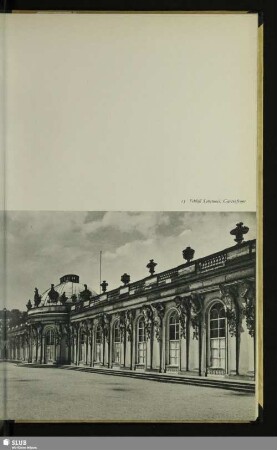 Schloß Sanssouci, Gartenfront