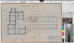 Soest, Amtsgericht und Gefängnis, Erweiterungsbau, Erdgeschoss, Grundriss, Baubestandszeichnung